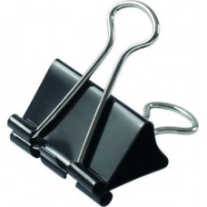 Затискач для паперу DELI 38562Е чорний 41мм картонне пакування Економ